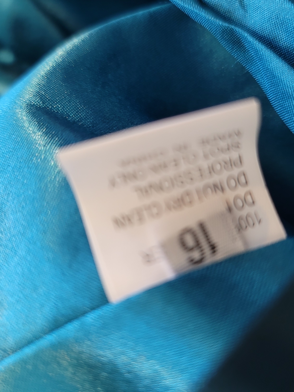 NWOT Teal Sequin Tulle Short Party Prom Cocktail Dress Glitter Size 16 - Picture 7 of 12